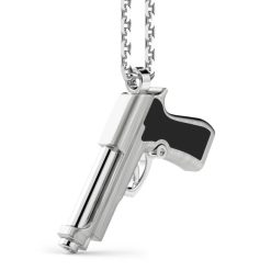 Colliers | Zancan Gioielli Zancan Silver Necklace With Gun Pendant.