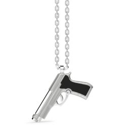 Colliers | Zancan Gioielli Zancan Silver Necklace With Gun Pendant.