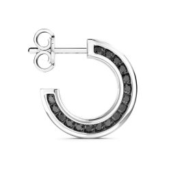 Boucles D'Oreilles | Zancan Gioielli Boucle D'Oreille Zancan En Argent. Noir