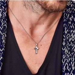 Colliers | Zancan Gioielli Zancan Silver Necklace With Cross Pendant.