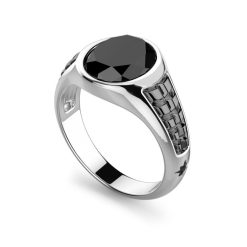 Bagues | Zancan Gioielli Zancan Silver Signet Ring With Oval Onyx Stone. 18