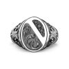 Bagues | Zancan Gioielli Zancan Silver Ring With Black Stones. 18