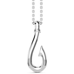 Colliers | Zancan Gioielli Zancan Silver Necklace With Hook Pendant.