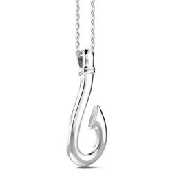 Colliers | Zancan Gioielli Zancan Silver Necklace With Hook Pendant.