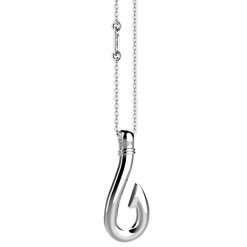 Colliers | Zancan Gioielli Zancan Silver Necklace With Hook Pendant.