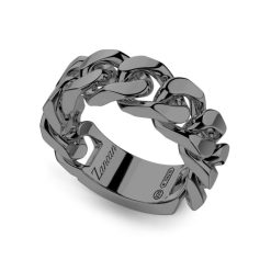 Bagues | Zancan Gioielli Zancan Silver Curb Chain Ring. 18