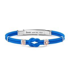 Bracelets | Zancan Gioielli Bracelet Zancan En Kevlar Avec Noeud Marin. Bleu Clair