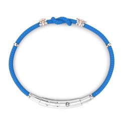 Bracelets | Zancan Gioielli Bracelet Zancan En Kevlar Avec Noeud Marin. Bleu Clair