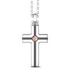 Colliers | Zancan Gioielli Zancan Silver Necklace With Cross Pendant And Rose Gold Screw.