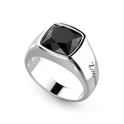 Bagues | Zancan Gioielli Zancan Silver Ring With Onyx. 18