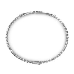 Bracelets | Zancan Gioielli Zancan Silver Curb Chain Bracelet With Black Stones. 20