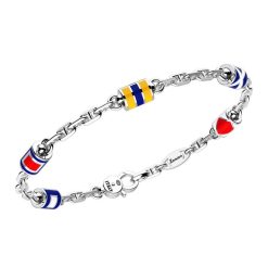 Bracelets | Zancan Gioielli Zancan Silver Bracelet With Nautical Flags. 19