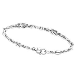 Bracelets | Zancan Gioielli Zancan Silver Bracelet With Nautical Knots. Blanc