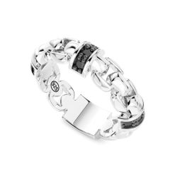 Bagues | Zancan Gioielli Bague Zancan En Argent Avec Pierres Naturelles. Noir