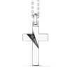 Colliers | Zancan Gioielli Zancan Silver Necklace With Cross Pendant And Black Stones.