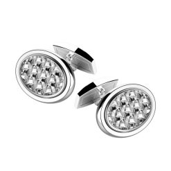 Boutons De Manchette | Zancan Gioielli Zancan Oval Silver Cufflinks.