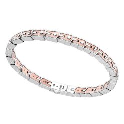 Bracelets | Zancan Gioielli Zancan Silver And 18K Rose Gold Link-Only Bracelet.