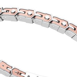 Bracelets | Zancan Gioielli Zancan Silver And 18K Rose Gold Link-Only Bracelet.