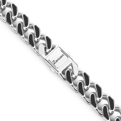 Colliers | Zancan Gioielli Zancan Silver Curb Chain Necklace With Black Lacquer.