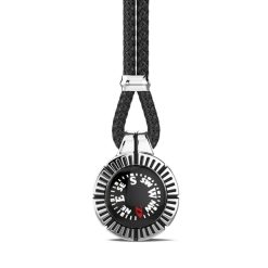 Colliers | Zancan Gioielli Zancan Silver Necklace With Black Compass.