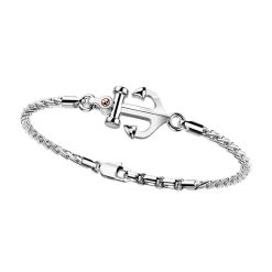 Bracelets | Zancan Gioielli Zancan Bracelet With Silver Anchor And Rose Gold Screw. Blanc