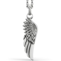 Colliers | Zancan Gioielli Zancan Silver Necklace With Wing Pendant.