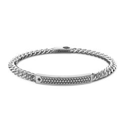 Bracelets | Zancan Gioielli Zancan Curb Chain Silver Bracelet With Tag. 19