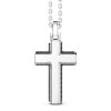 Colliers | Zancan Gioielli Zancan Silver Necklace With Cross Pendant And Black Stones.