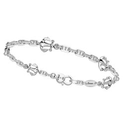 Bracelets | Zancan Gioielli Zancan Silver Bracelet With Anchors. Blanc