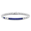 Bracelets | Zancan Gioielli Bracelet Zancan En Argent Avec Plaque Centrale Et Pierres Naturelles. Bleu