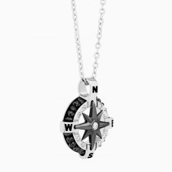 Colliers | Zancan Gioielli Zancan White Gold Necklace With Iconic Wind Rose.