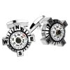 Boutons De Manchette | Zancan Gioielli Zancan Silver Cufflinks With White Compass.