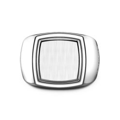 Bagues | Zancan Gioielli Zancan Hexagonal Silver Signet Ring. 18