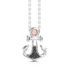 Colliers | Zancan Gioielli Zancan Silver Necklace With Anchor Pendant And Black Stones.