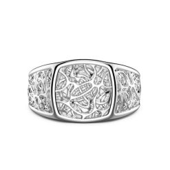 Bagues | Zancan Gioielli Zancan Silver Signet Ring. Blanc