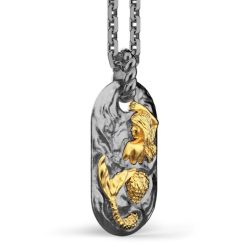 Colliers | Zancan Gioielli Zancan Burnished Silver Necklace With Mermaid.