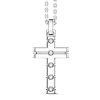 Colliers | Zancan Gioielli Zancan Silver Necklace With Cross Pendant And White Stones.