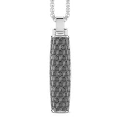 Colliers | Zancan Gioielli Collier Zancan En Argent Avec Pendentif Baguette. Noir