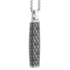 Colliers | Zancan Gioielli Collier Zancan En Argent Avec Pendentif Baguette. Noir