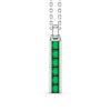 Colliers | Zancan Gioielli Collier Zancan En Argent Avec Pendentif Baguette. Vert