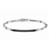 Bracelets | Zancan Gioielli Zancan Steel Bracelet With Black Stones.