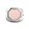 Bagues | Zancan Gioielli Zancan Silver And Rose Gold Hexagonal Ring. 18