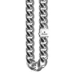 Colliers | Zancan Gioielli Zancan Broad Curb Chain Necklace With Black Striated Finished.