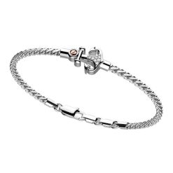 Bracelets | Zancan Gioielli Zancan Silver Bracelet With Anchor And White Stones. 19