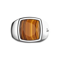 Bagues | Zancan Gioielli Zancan Silver Ring With Tiger'S Eye Stone. 18