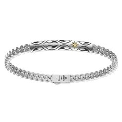 Bracelets | Zancan Gioielli Zancan Silver Curb Chain Bracelet With Tag.