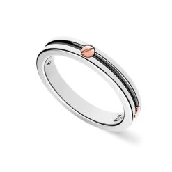 Bagues | Zancan Gioielli Zancan Silver Band Ring With Rose Gold Screw. 18