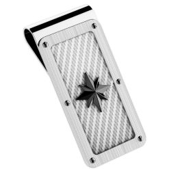 Pinces A Billets | Zancan Gioielli Zancan Steel Money Clip With Wind Rose.