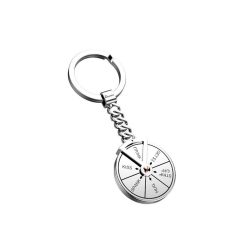 Porte-Cles | Zancan Gioielli Zancan Black Steel Keychain With Roulette