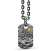 Colliers | Zancan Gioielli Zancan Burnished Silver Necklace With Pendant Depicting Sea Waves.